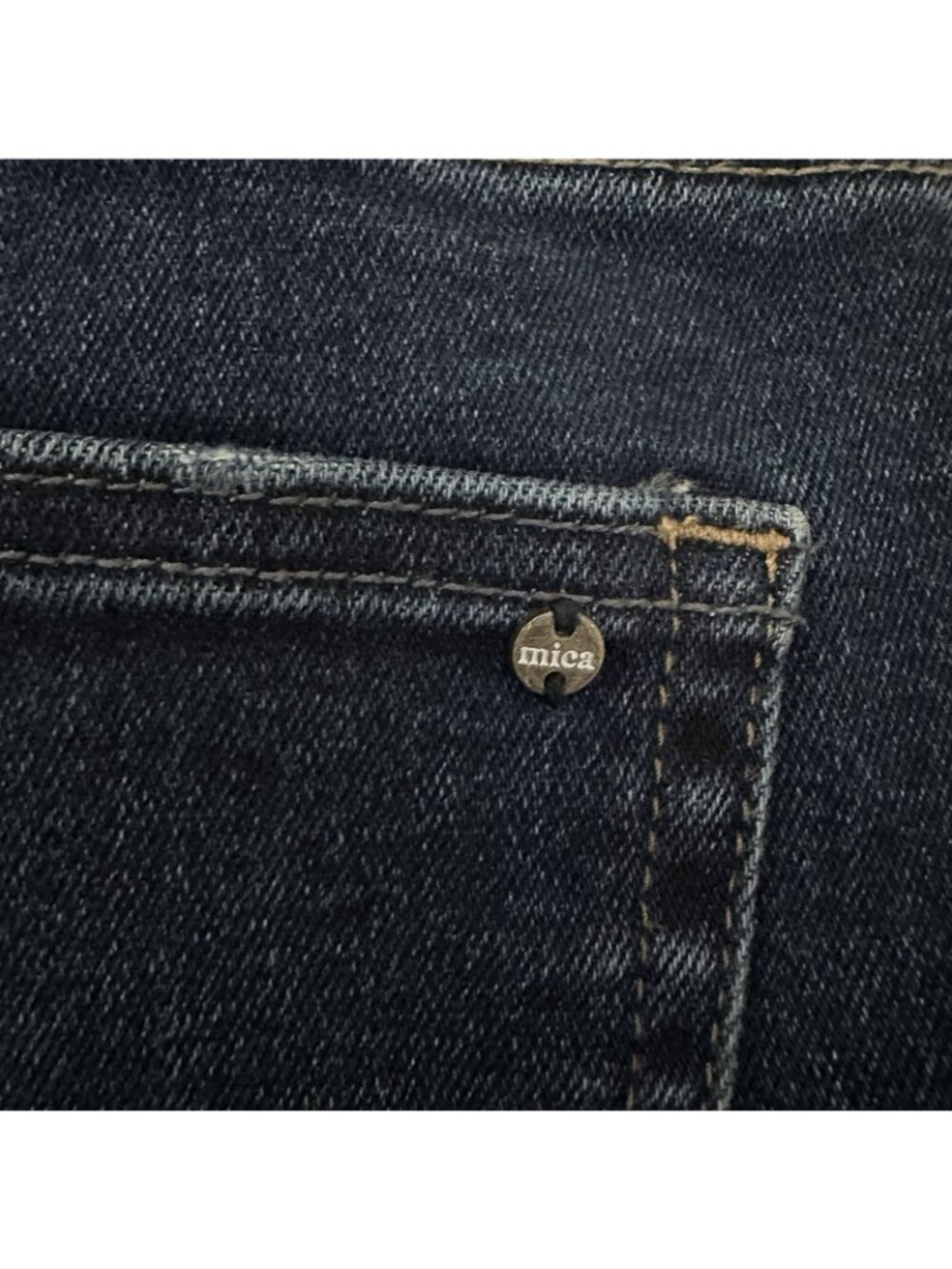 Mica Women’s Size 27 US Wide Leg Jeans High Rise Stretch Dark Wash Denim - Picture 4 of 11